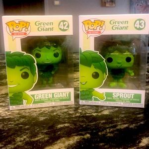 Green Giant and Sprout Funko Pops